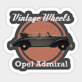Vintage Wheels - Opel Admiral Sticker